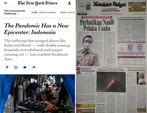 C O V I D     J O G J A     DI     (The) NEW YORK (Times)